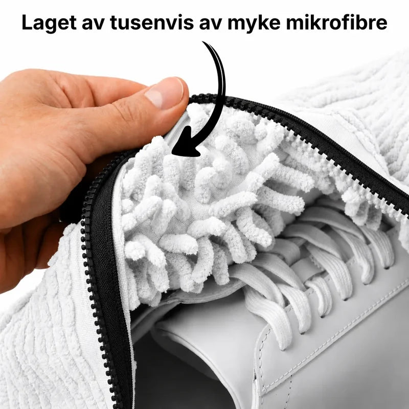 Skitne sko blir som nye på 30 minutter i vaskemaskinen